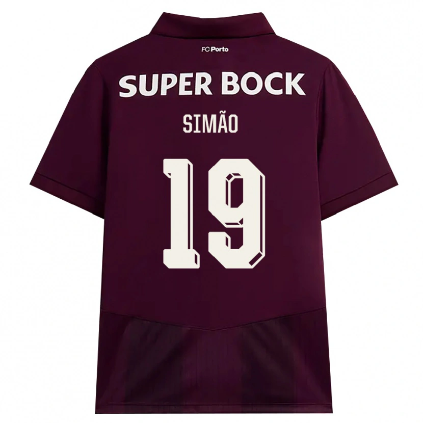 Danxen Men Martim Simão #19 Burgundy White Away Jersey 2026/27 T-Shirt