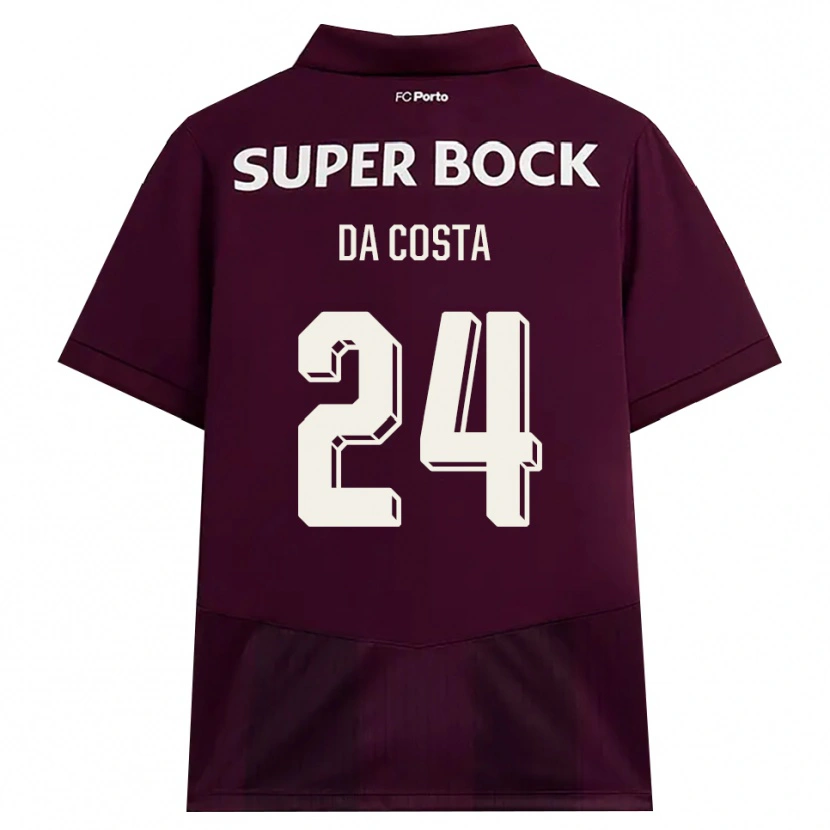 Danxen Men Seif Da Costa #24 Burgundy White Away Jersey 2026/27 T-Shirt