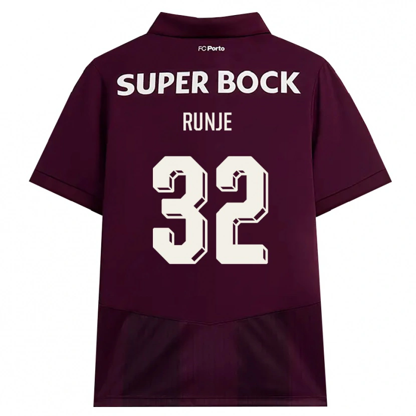Danxen Men Roko Runje #32 Burgundy White Away Jersey 2026/27 T-Shirt