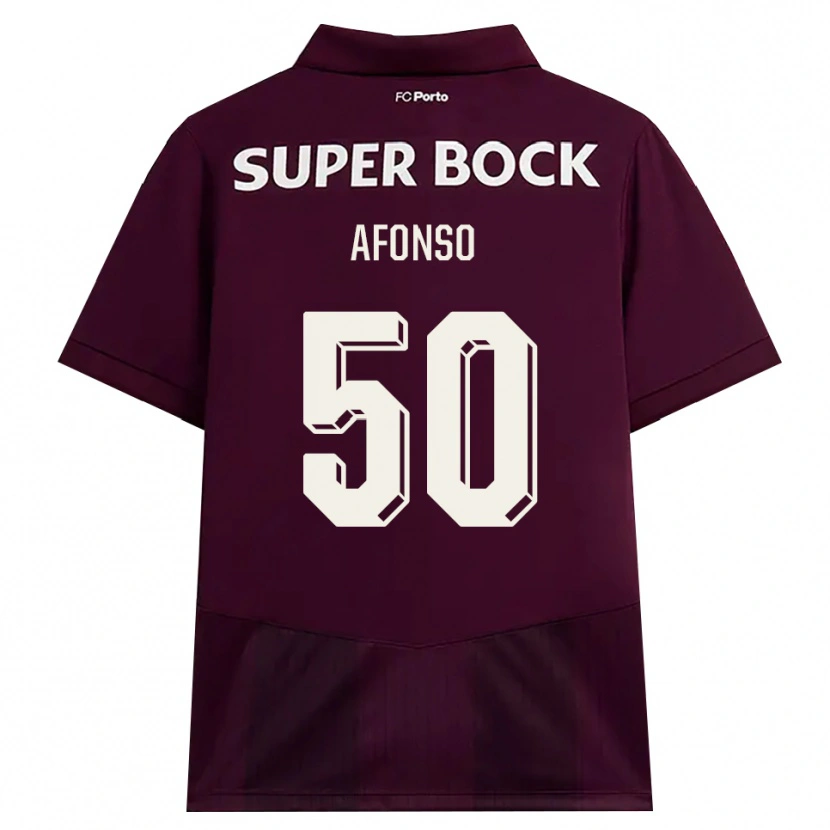 Danxen Men João Afonso #50 Burgundy White Away Jersey 2026/27 T-Shirt