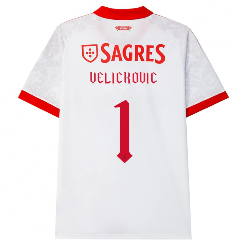 Danxen Men Luka Velickovic #1 White Red Yellow Away Jersey 2026/27 T-Shirt