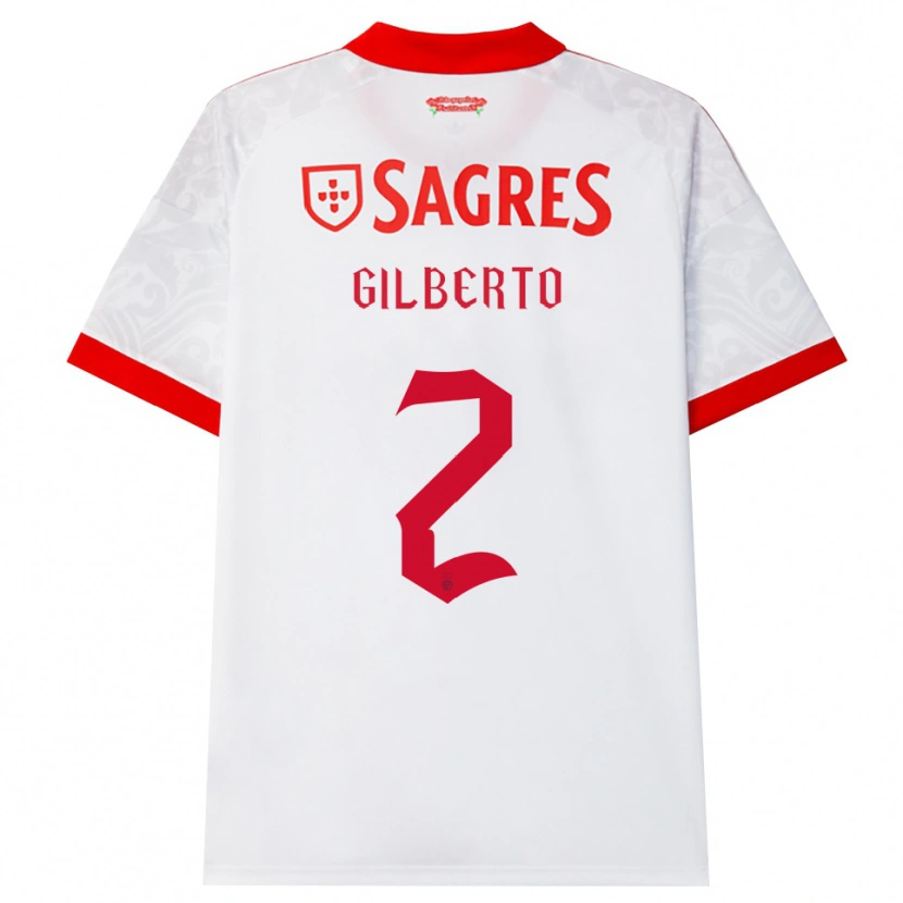 Danxen Men Gilberto #2 White Red Yellow Away Jersey 2026/27 T-Shirt