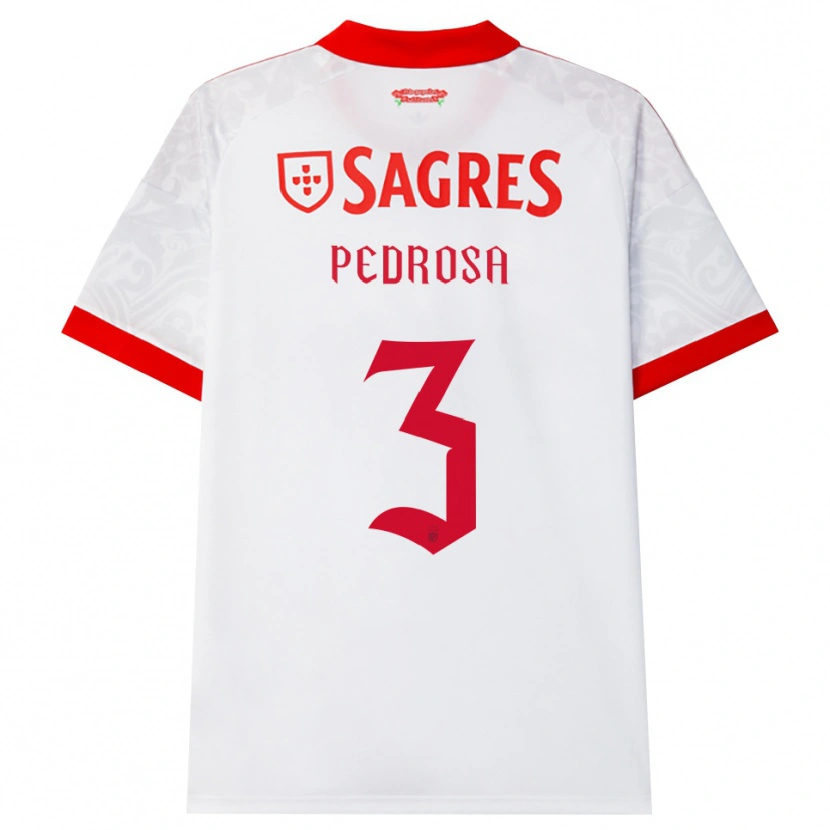 Danxen Men Tomás Pedrosa #3 White Red Yellow Away Jersey 2026/27 T-Shirt
