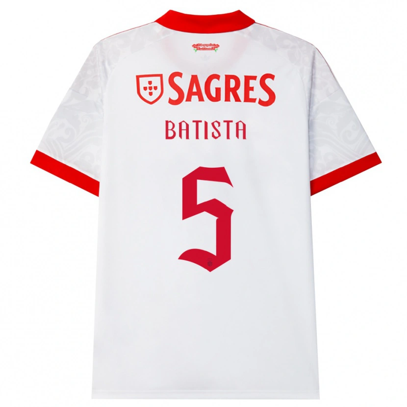 Danxen Men Ricardo Batista #5 White Red Yellow Away Jersey 2026/27 T-Shirt