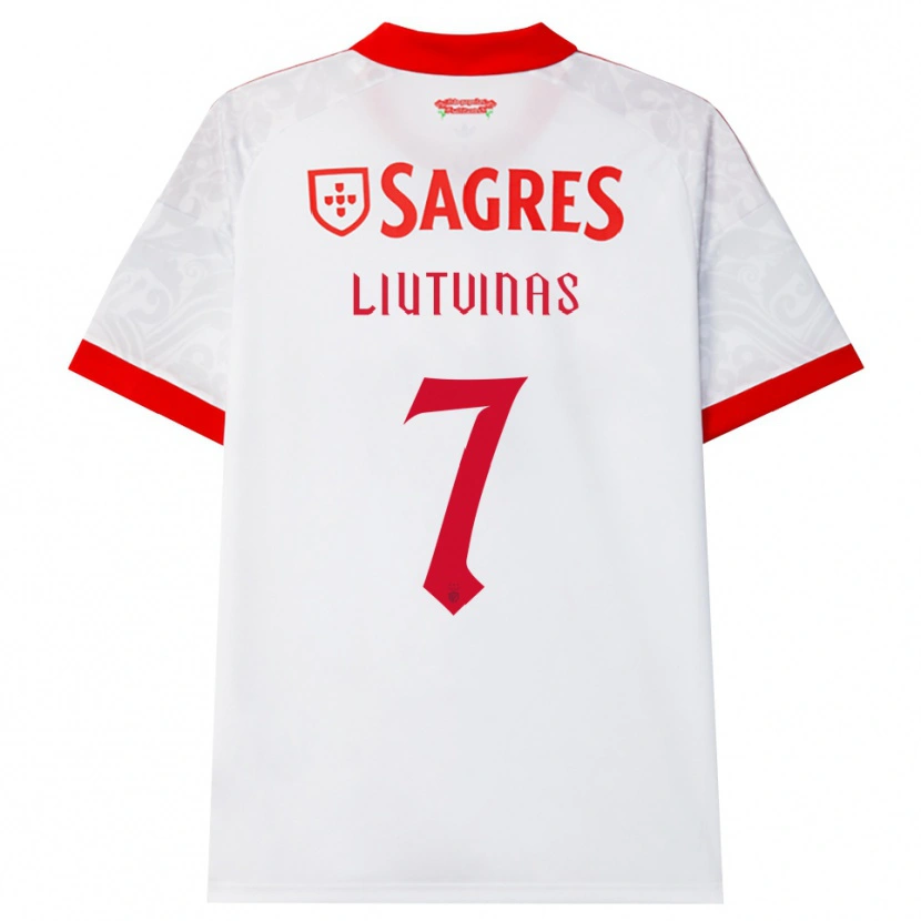 Danxen Men Kristupas Liutvinas #7 White Red Yellow Away Jersey 2026/27 T-Shirt