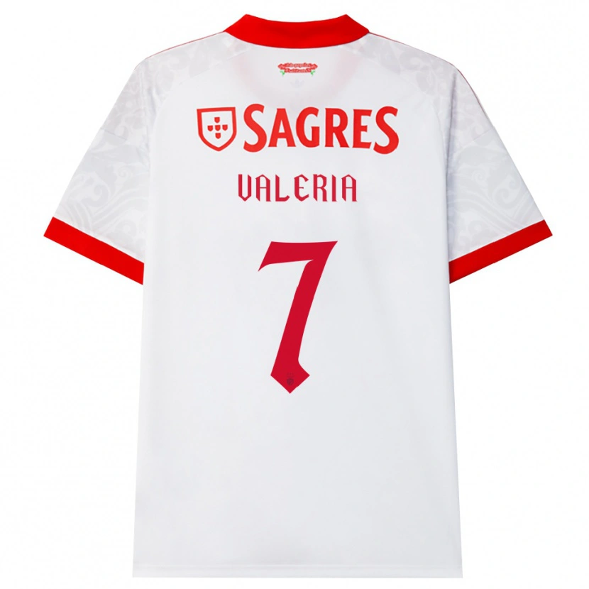 Danxen Men Valeria #7 White Red Yellow Away Jersey 2026/27 T-Shirt