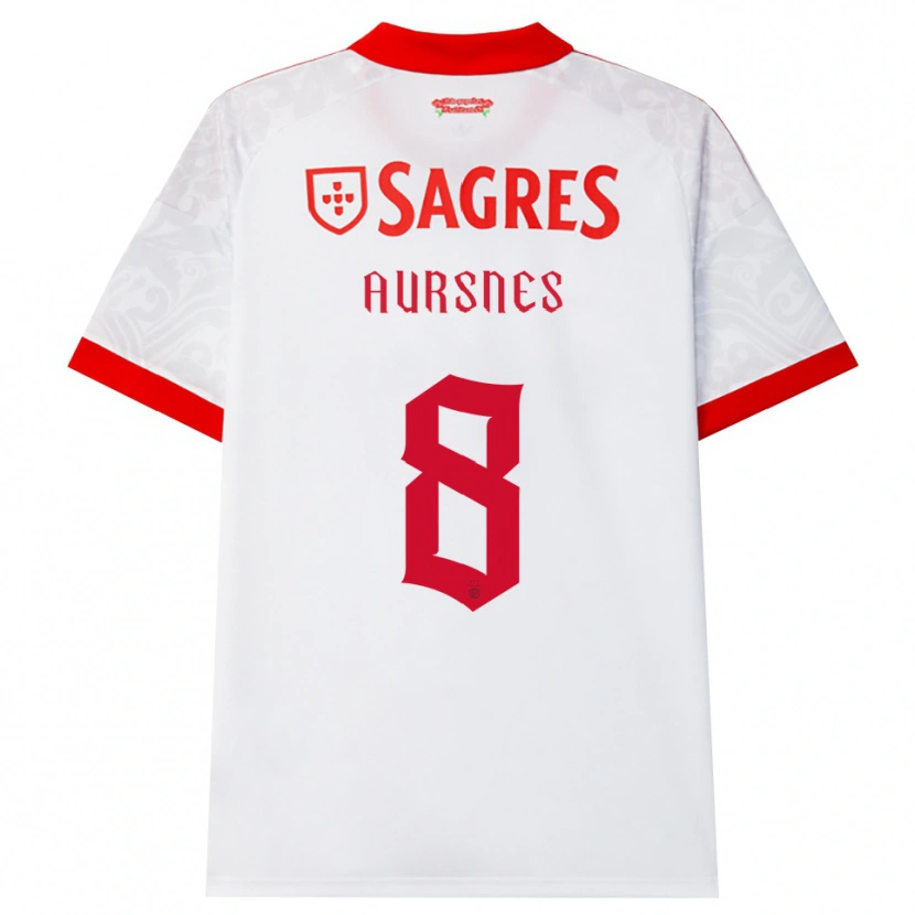 Danxen Men Fredrik Aursnes #8 White Red Yellow Away Jersey 2026/27 T-Shirt