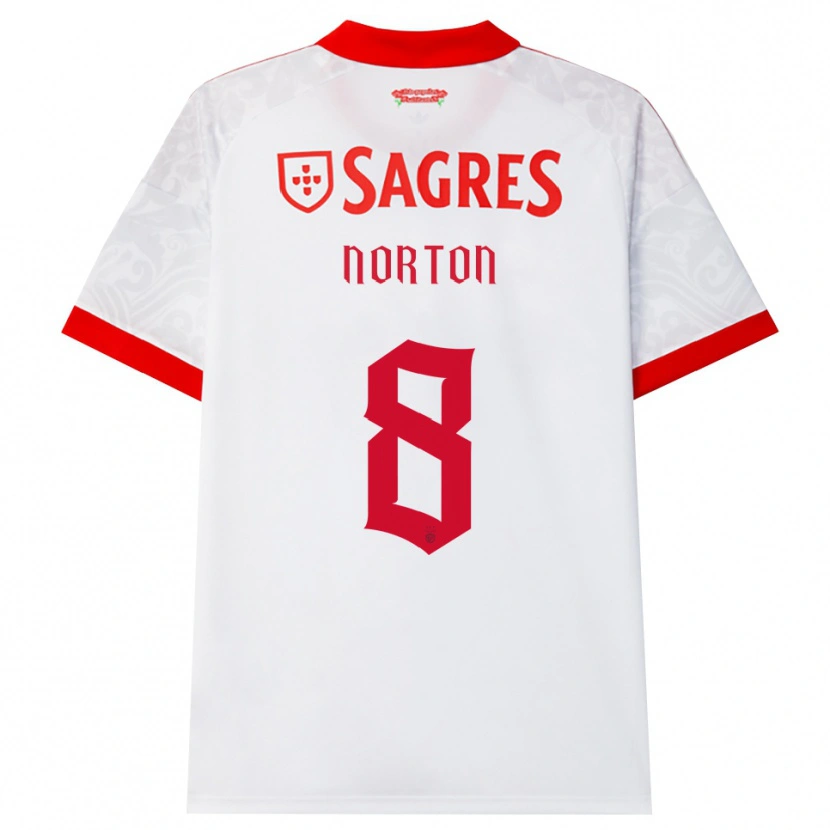 Danxen Men Andreia Norton #8 White Red Yellow Away Jersey 2026/27 T-Shirt