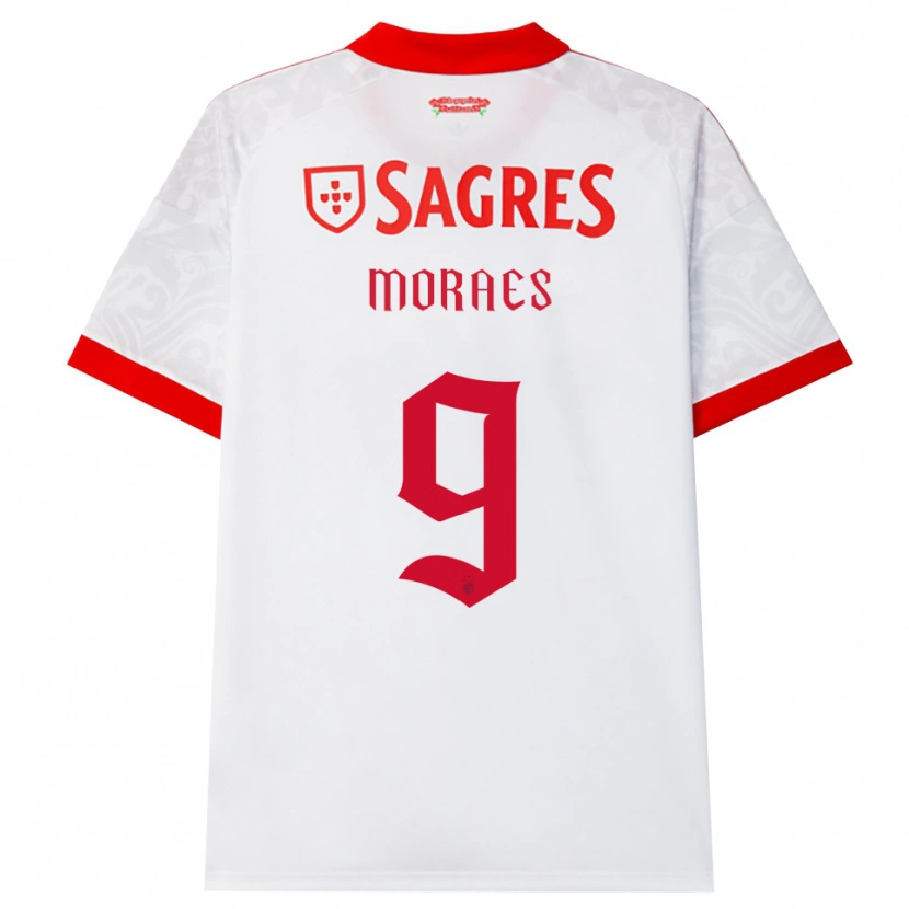 Danxen Men Luca Moraes #9 White Red Yellow Away Jersey 2026/27 T-Shirt