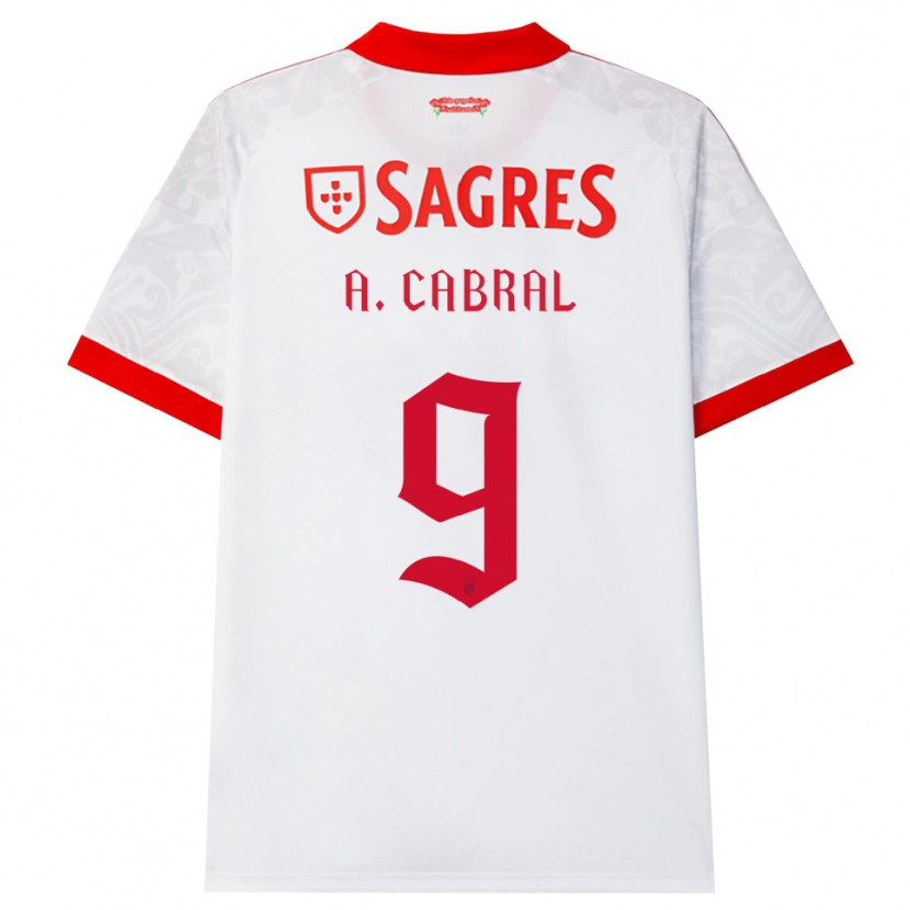 Danxen Men Arthur Cabral #9 White Red Yellow Away Jersey 2026/27 T-Shirt