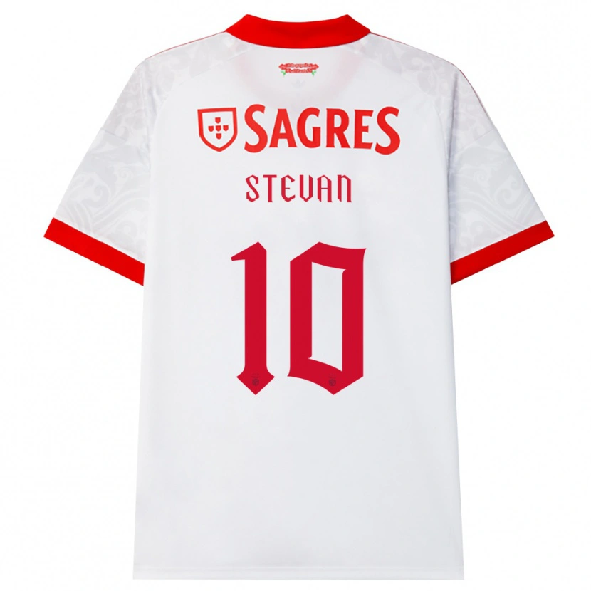 Danxen Men Stevan Pedro Dores Manuel #10 White Red Yellow Away Jersey 2026/27 T-Shirt