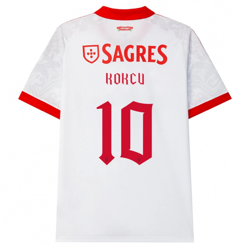 Danxen Men Orkun Kokcu #10 White Red Yellow Away Jersey 2026/27 T-Shirt