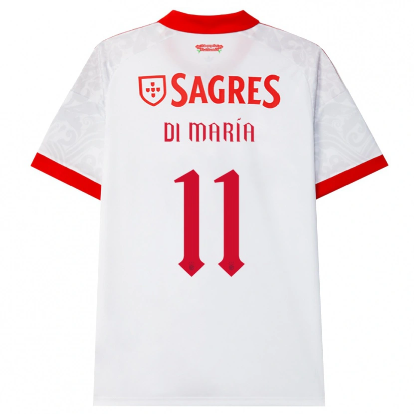 Danxen Men Angel Di Maria #11 White Red Yellow Away Jersey 2026/27 T-Shirt