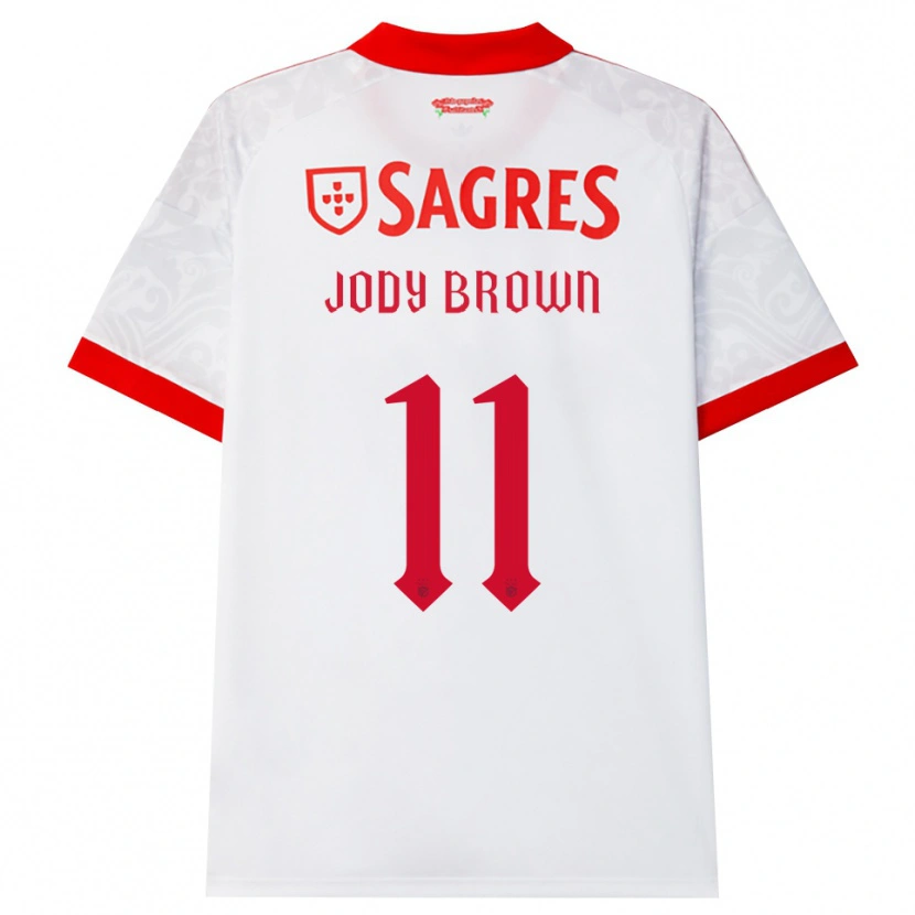 Danxen Men Jody Brown #11 White Red Yellow Away Jersey 2026/27 T-Shirt