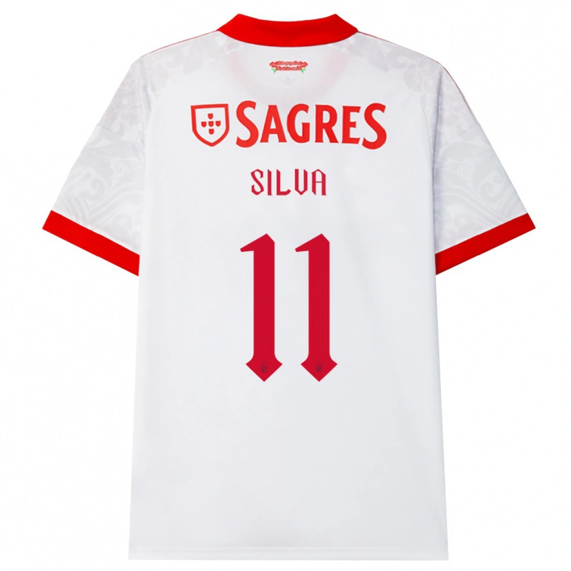Danxen Men Jéssica Silva #11 White Red Yellow Away Jersey 2026/27 T-Shirt