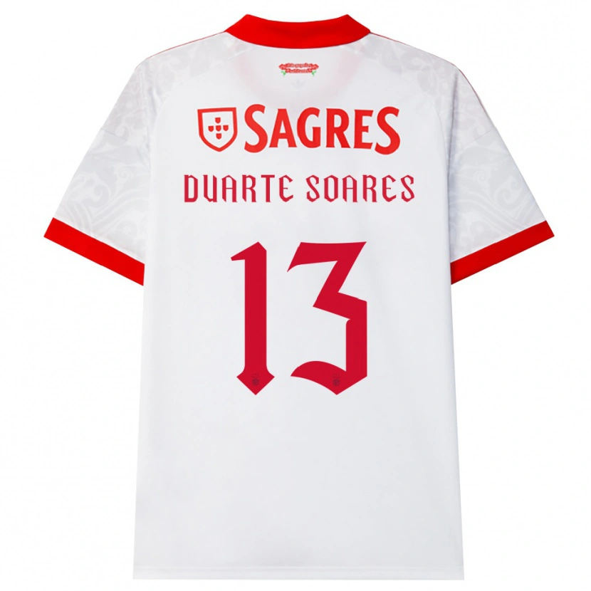 Danxen Men Duarte Soares #13 White Red Yellow Away Jersey 2026/27 T-Shirt