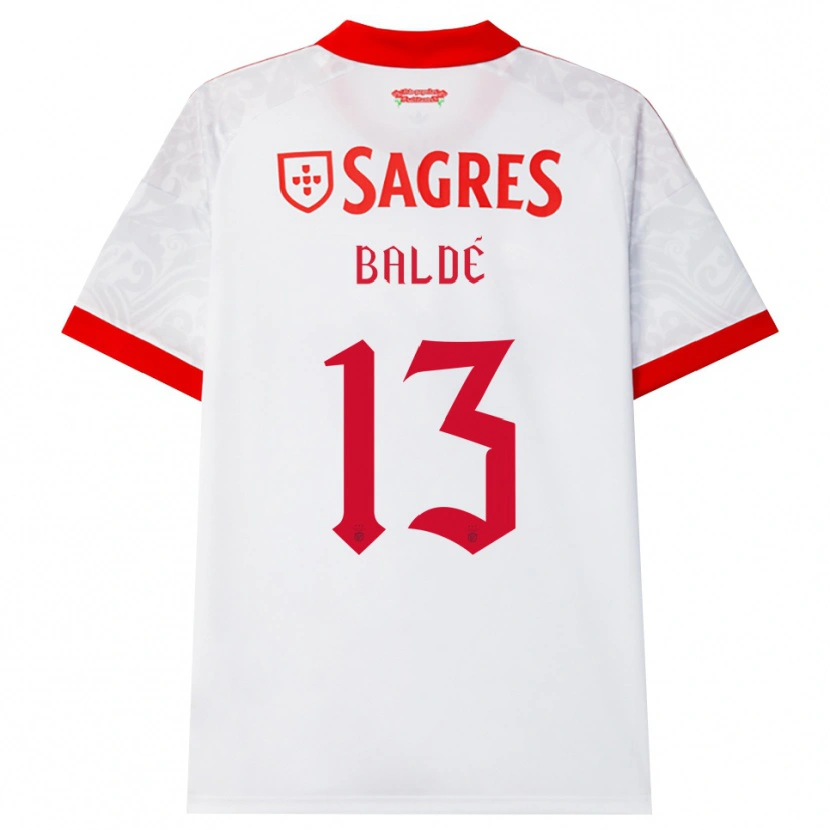 Danxen Men Afonso Baldé #13 White Red Yellow Away Jersey 2026/27 T-Shirt