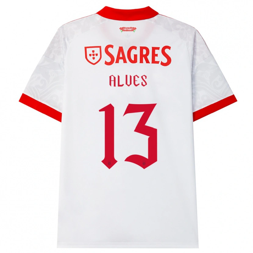 Danxen Men Lucia Alves #13 White Red Yellow Away Jersey 2026/27 T-Shirt