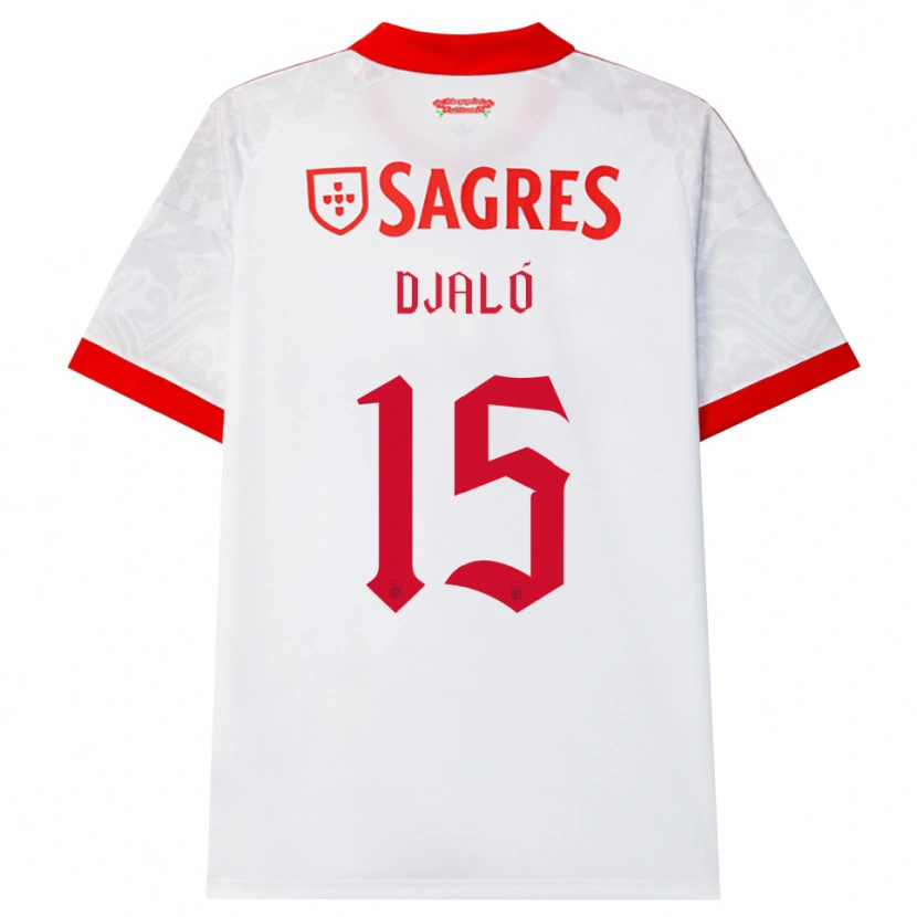 Danxen Men Chrystyan Djaló #15 White Red Yellow Away Jersey 2026/27 T-Shirt