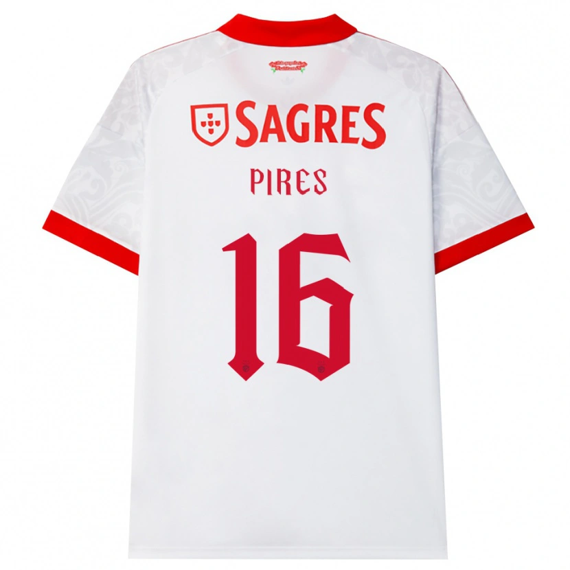 Danxen Men Rodrigo Pires #16 White Red Yellow Away Jersey 2026/27 T-Shirt