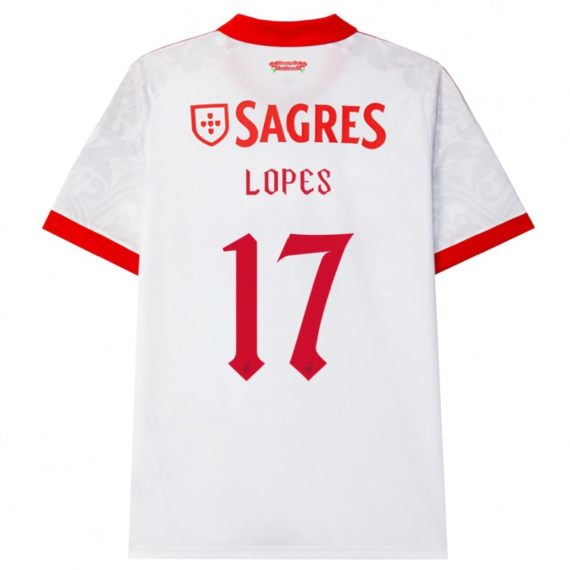 Danxen Men Simão Lopes #17 White Red Yellow Away Jersey 2026/27 T-Shirt