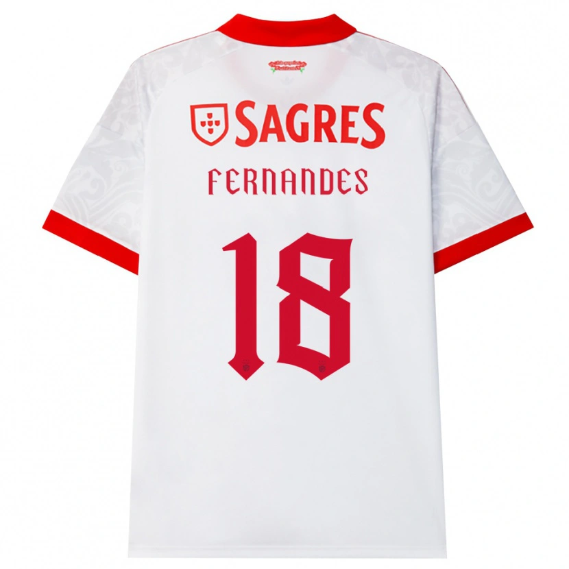 Danxen Men Gonçalo Fernandes #18 White Red Yellow Away Jersey 2026/27 T-Shirt
