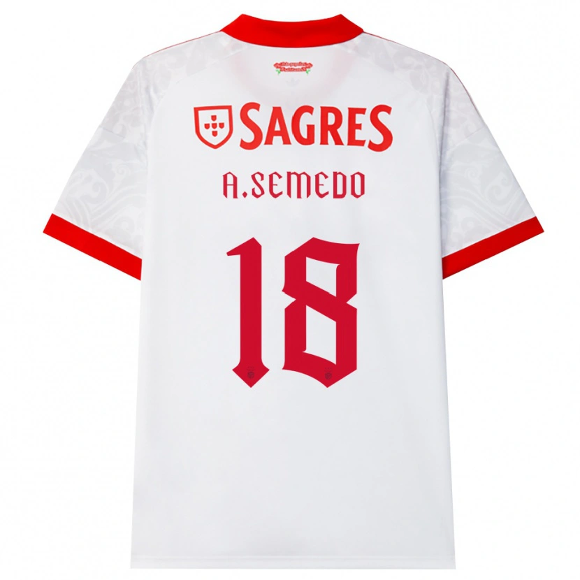 Danxen Men Andreson Semedo #18 White Red Yellow Away Jersey 2026/27 T-Shirt