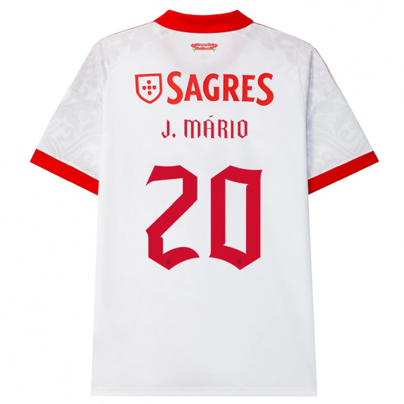 Danxen Men Joao Mario #20 White Red Yellow Away Jersey 2026/27 T-Shirt