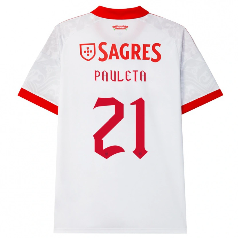 Danxen Men Pauleta #21 White Red Yellow Away Jersey 2026/27 T-Shirt