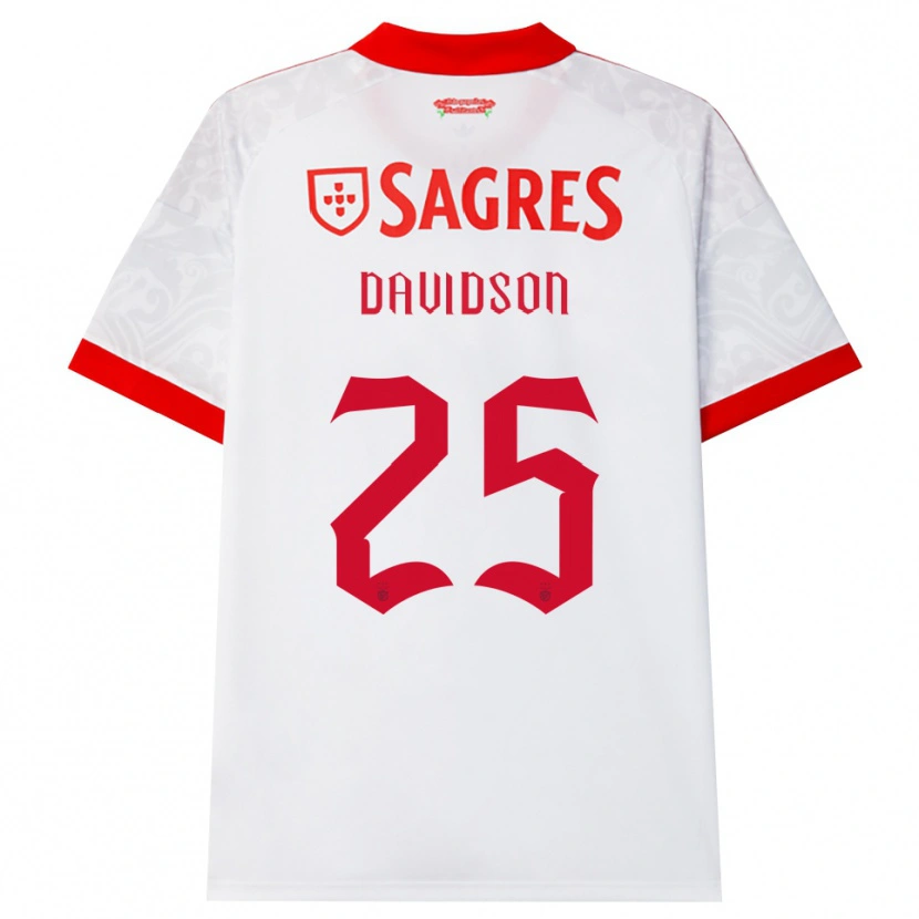 Danxen Men Chandra Davidson #25 White Red Yellow Away Jersey 2026/27 T-Shirt