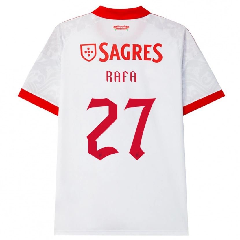 Danxen Men Rafa Silva #27 White Red Yellow Away Jersey 2026/27 T-Shirt