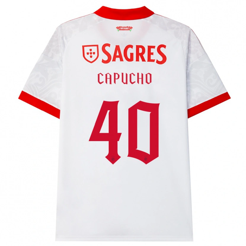 Danxen Men João Capucho #40 White Red Yellow Away Jersey 2026/27 T-Shirt
