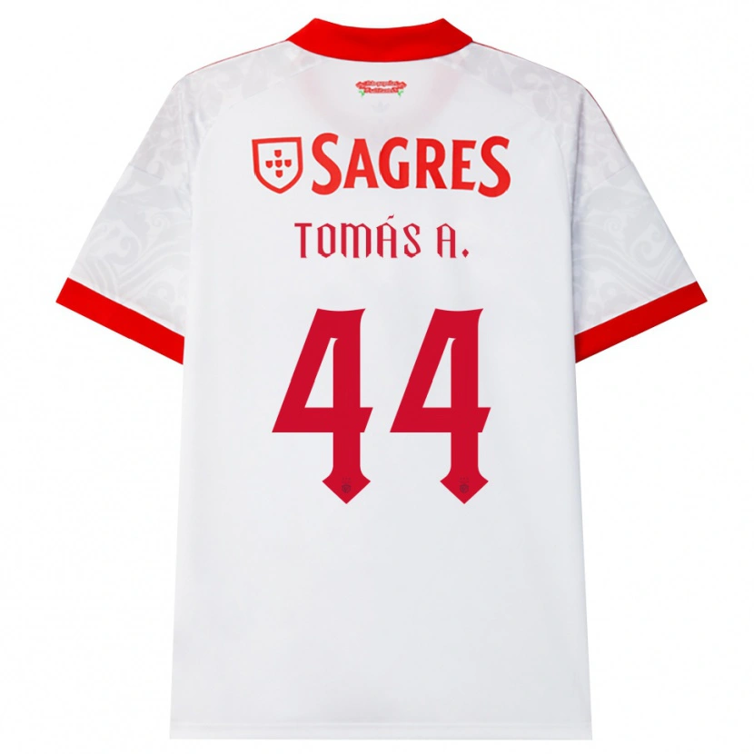 Danxen Men Tomás Araújo #44 White Red Yellow Away Jersey 2026/27 T-Shirt