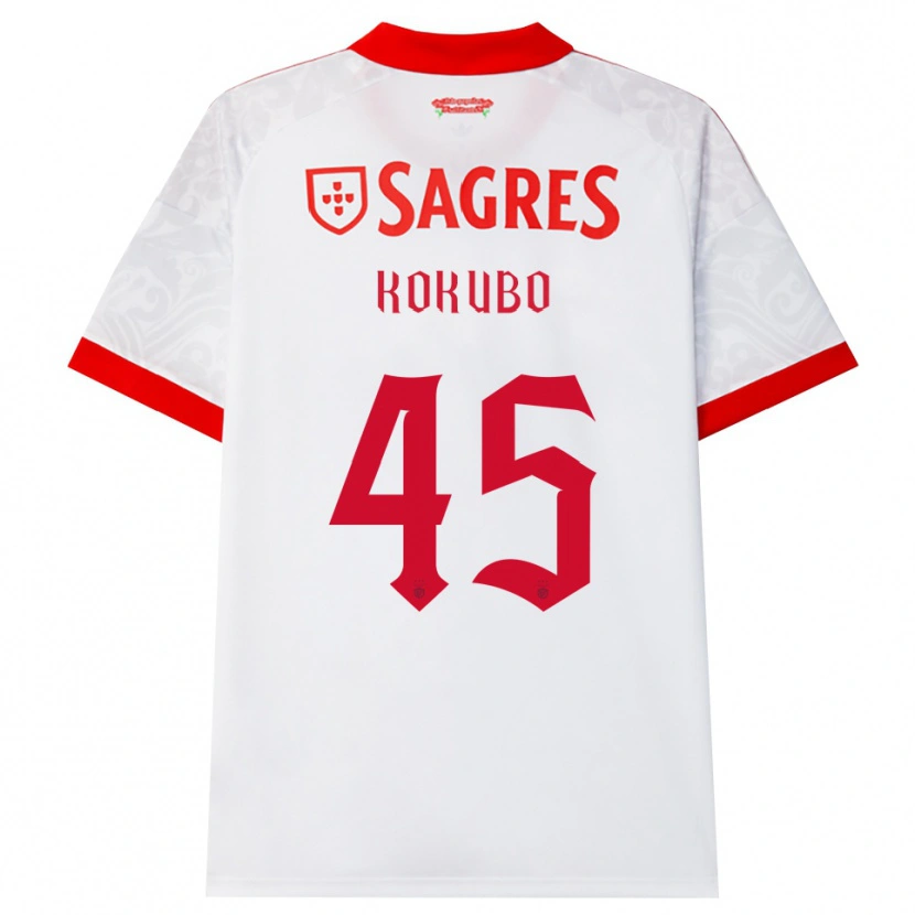 Danxen Men Leo Kokubo #45 White Red Yellow Away Jersey 2026/27 T-Shirt