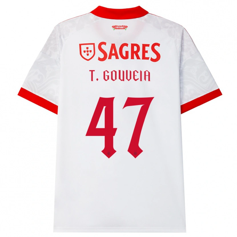 Danxen Men Tiago Gouveia #47 White Red Yellow Away Jersey 2026/27 T-Shirt