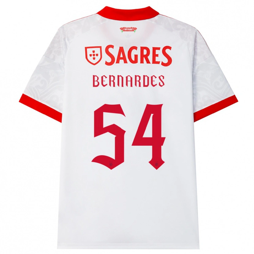 Danxen Men Francisco Bernardes De Freitas Neto #54 White Red Yellow Away Jersey 2026/27 T-Shirt