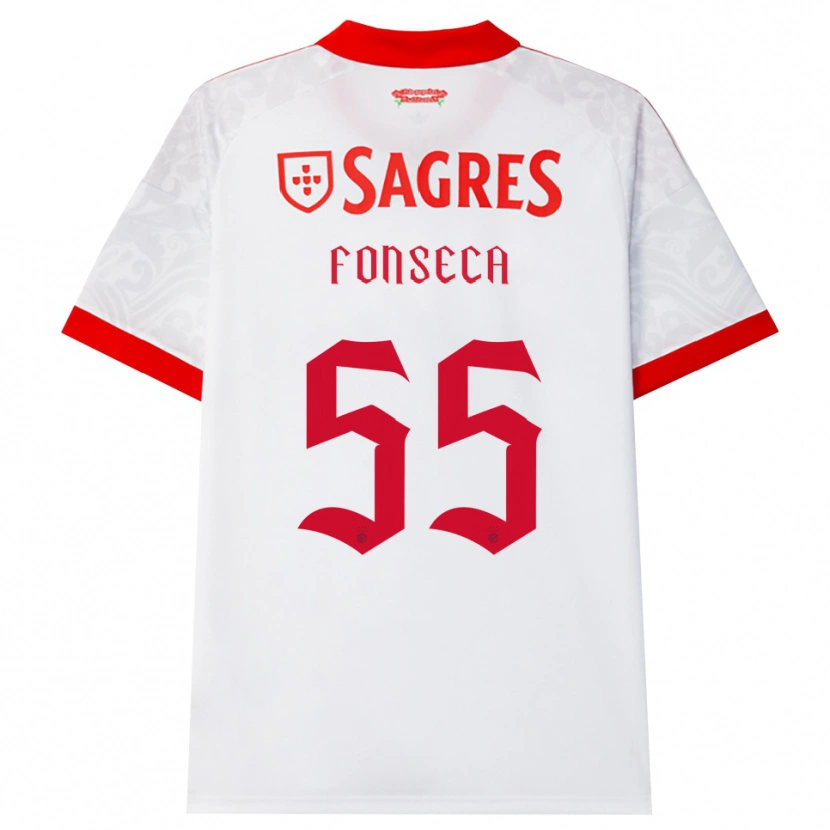 Danxen Men João Fonseca #55 White Red Yellow Away Jersey 2026/27 T-Shirt