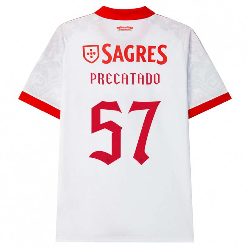 Danxen Men Precatado #57 White Red Yellow Away Jersey 2026/27 T-Shirt