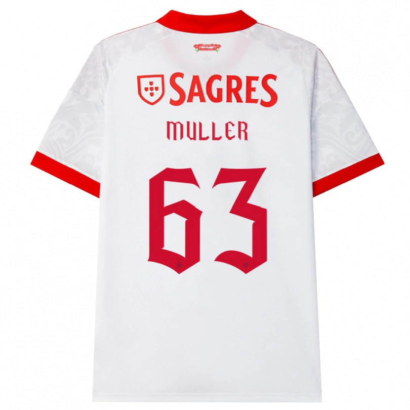 Danxen Men José Müller #63 White Red Yellow Away Jersey 2026/27 T-Shirt