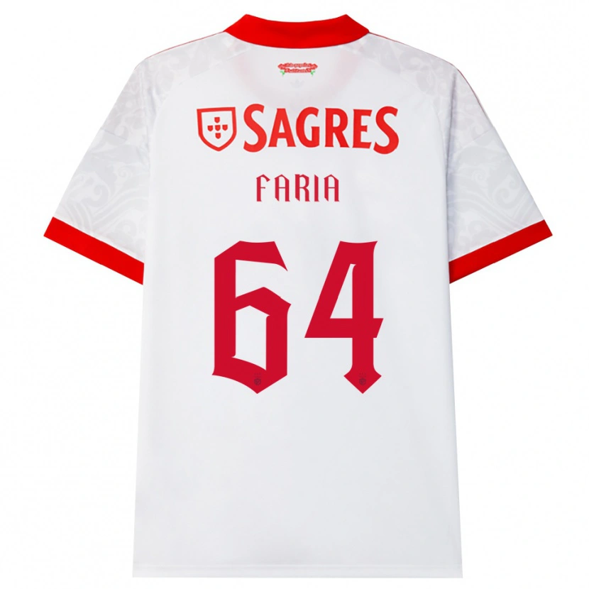 Danxen Men Hugo Faria #64 White Red Yellow Away Jersey 2026/27 T-Shirt