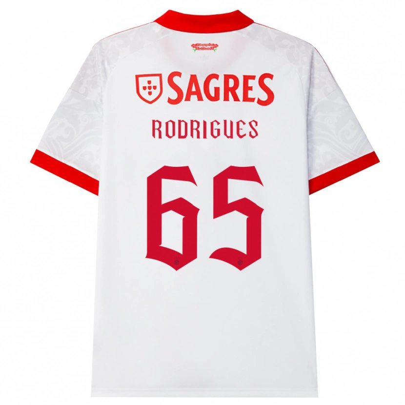 Danxen Men Rafael Rodrigues #65 White Red Yellow Away Jersey 2026/27 T-Shirt