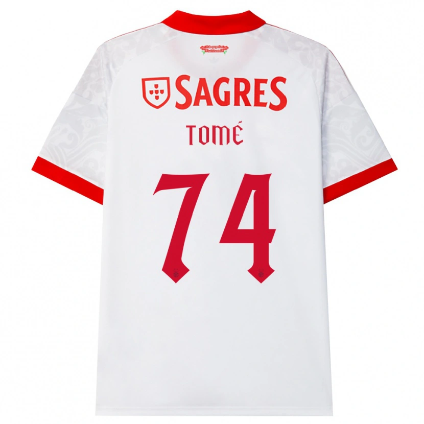 Danxen Men Olivio Tomé #74 White Red Yellow Away Jersey 2026/27 T-Shirt