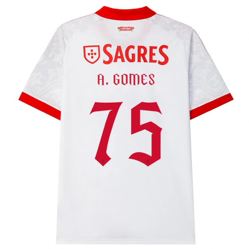 Danxen Men André Gomes #75 White Red Yellow Away Jersey 2026/27 T-Shirt