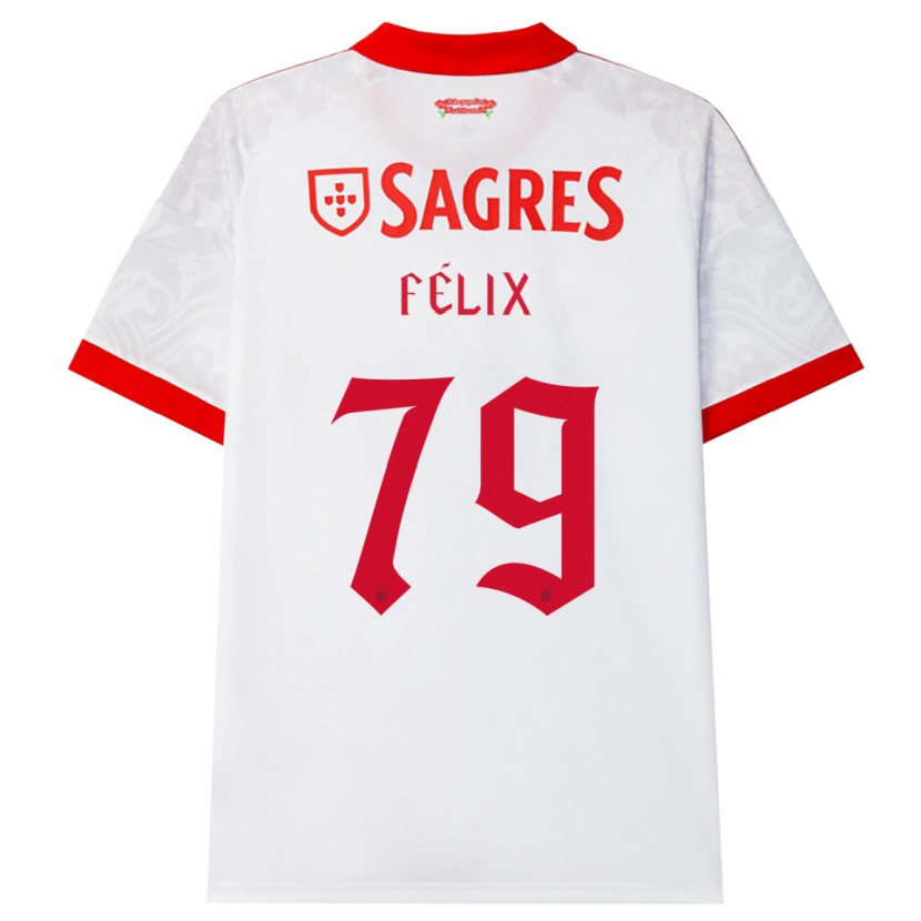 Danxen Men Hugo Félix #79 White Red Yellow Away Jersey 2026/27 T-Shirt
