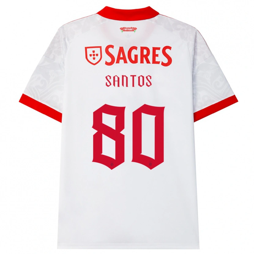 Danxen Men Pedro Santos #80 White Red Yellow Away Jersey 2026/27 T-Shirt