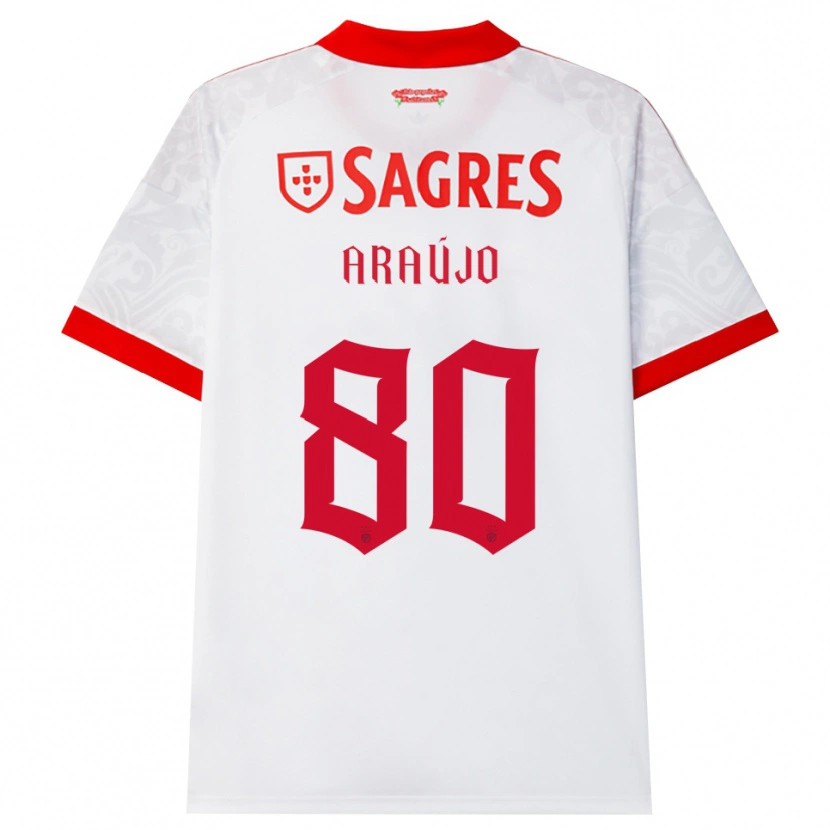 Danxen Men Laís Araújo #80 White Red Yellow Away Jersey 2026/27 T-Shirt