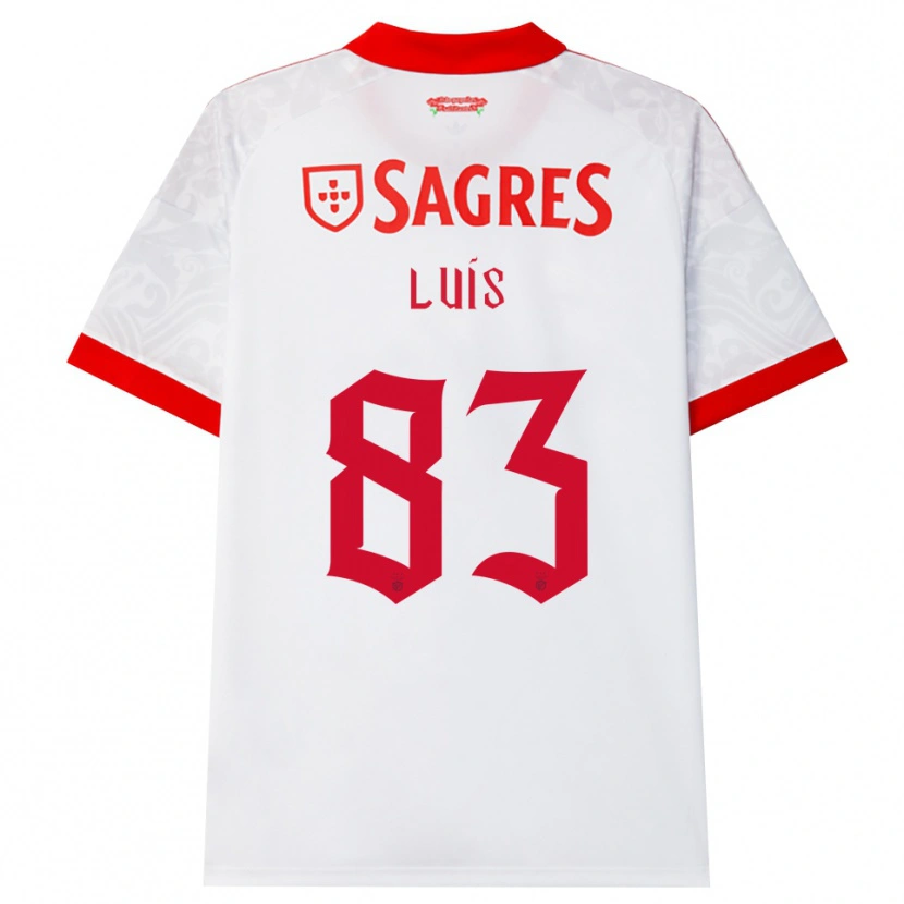 Danxen Men Rafael Luís #83 White Red Yellow Away Jersey 2026/27 T-Shirt