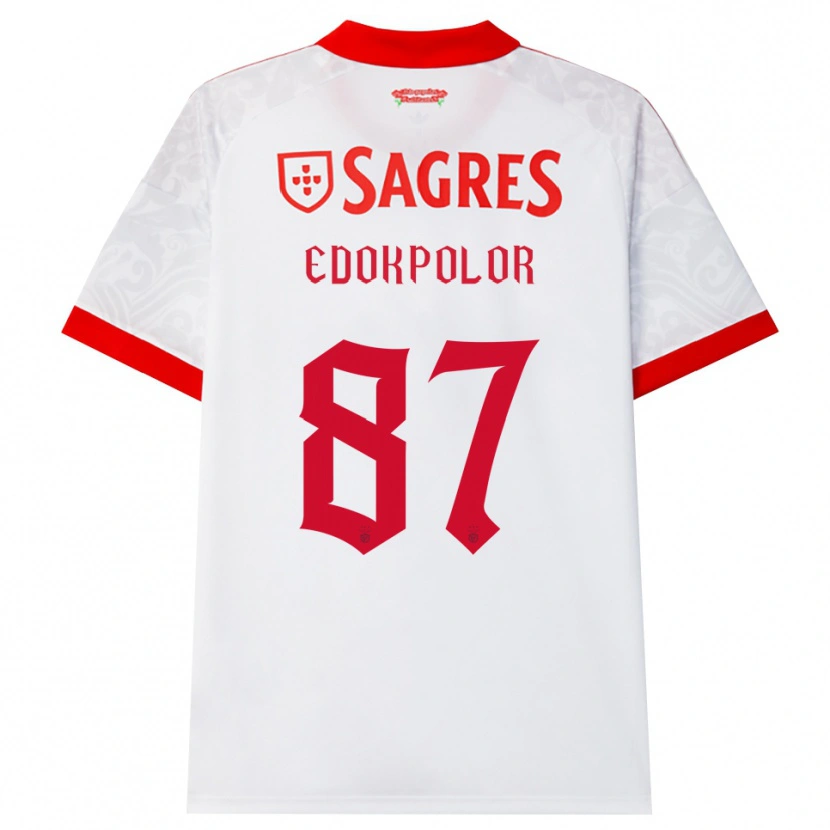 Danxen Men Peter Edokpolor #87 White Red Yellow Away Jersey 2026/27 T-Shirt