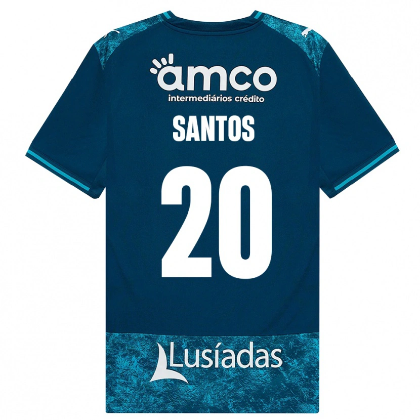 Danxen Men Lourenço Santos #20 Darkslate Gray Mediumturquoise Away Jersey 2026/27 T-Shirt