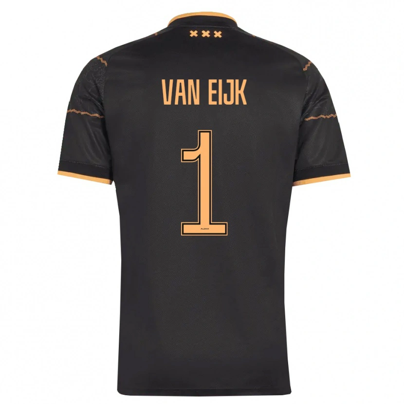 Danxen Men Regina Van Eijk #1 Black Orange Away Jersey 2026/27 T-Shirt